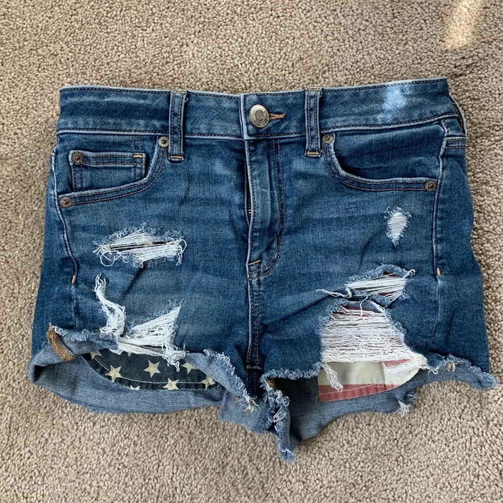 American Eagle Denim Shorts - Distressed